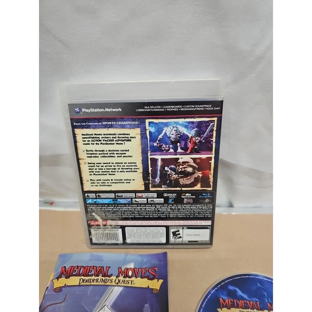 Medieval Moves Deadmund's Quest (Sony PlayStation 3, PS3 2011) CIB Complete‎